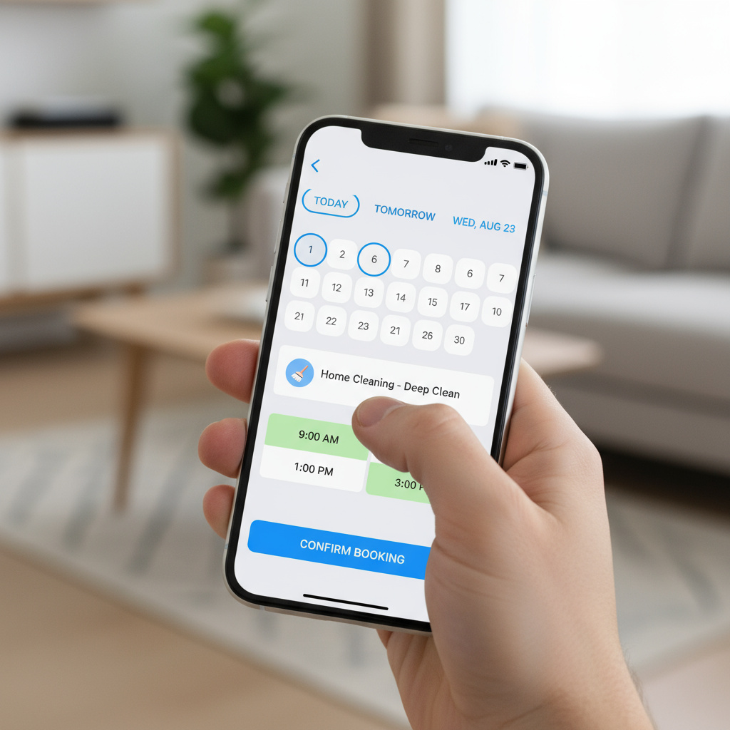 Scheduling service on a smartphone