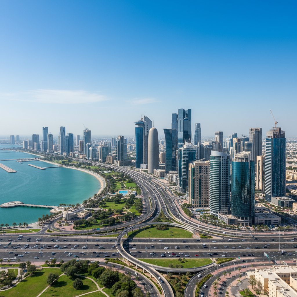 Doha skyline daytime